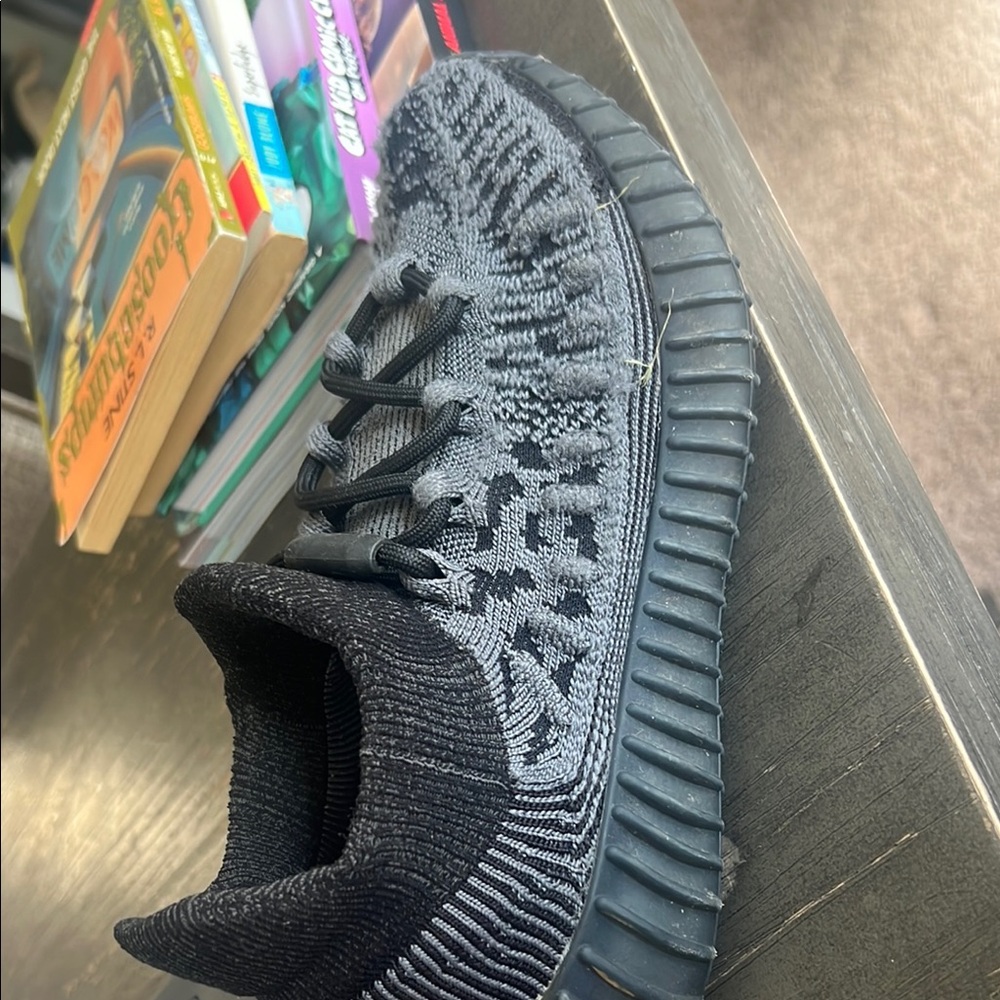Kids Black Knit Sneakers